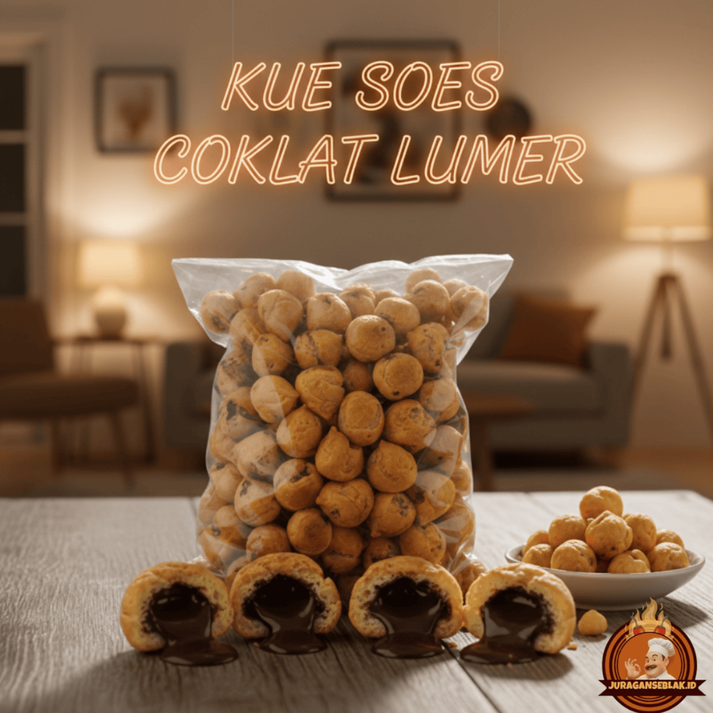 Soes Coklat Kering 500 Gram Karton Toples - Kue Kering Isian Toples Lebaran Murah - Hampers Snack Id