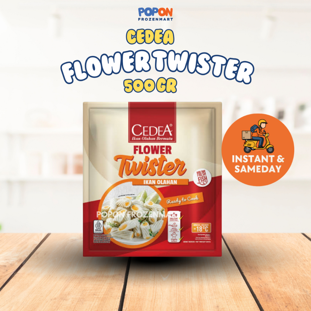 Cedea Flower Twister 500Gr Isi 30 pcs | Seafood Olahan Serbaguna untuk Bakso, Mie & Seblak | Instan 