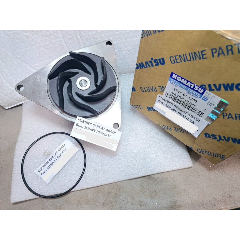 TOP - KOMATSU 6746-61-1200 WATER PUMP 6746611200 6746 61 1200 5291445 5402699 5621945 3966841 BLK 11
