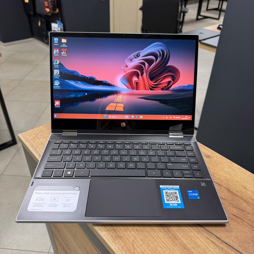 Laptop HP Pavilion X360 Convertible 14m-dw1013dx Intel Core i3-1115G4 Ram 8Gb Ssd 128Gb