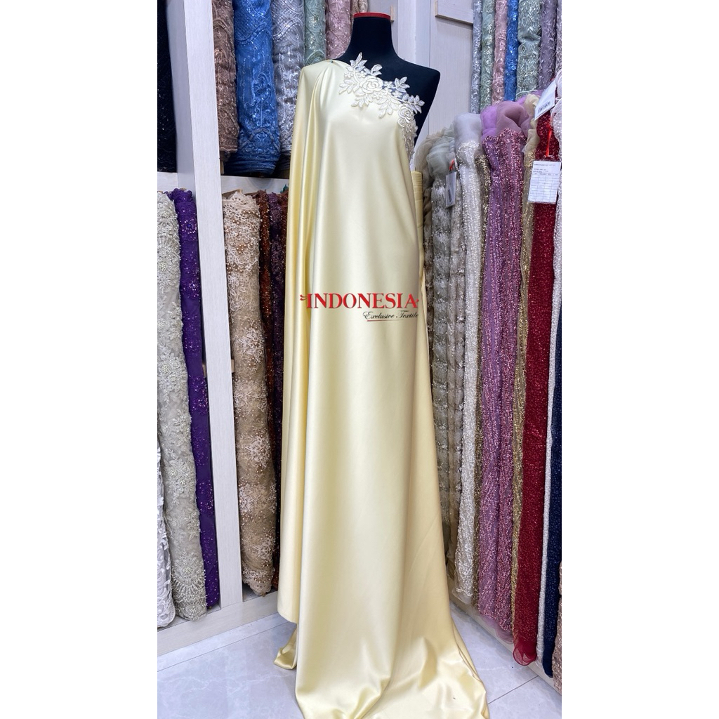 Kain Bella Paris Silk Premium/dress bahan silk/kebaya silk/baju kurung silk/kain meteran/kain brides