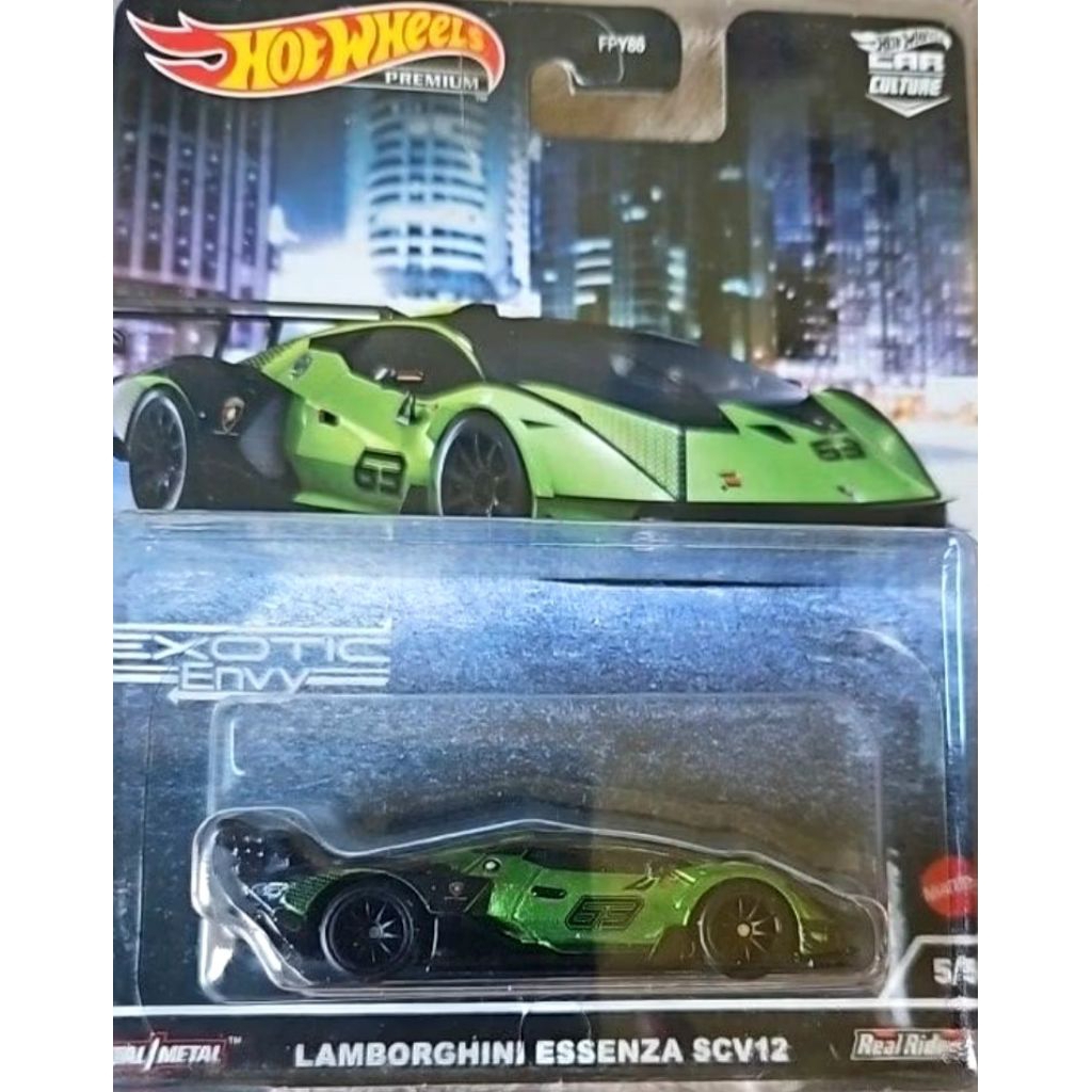 rare hot Wheels premium Lamborghini Aventador essenza scv 12 FREE PROTECTOR