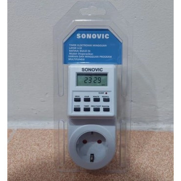 JTTOP"Stop kontak timer digital listrik sonovic stop kontak timer digital