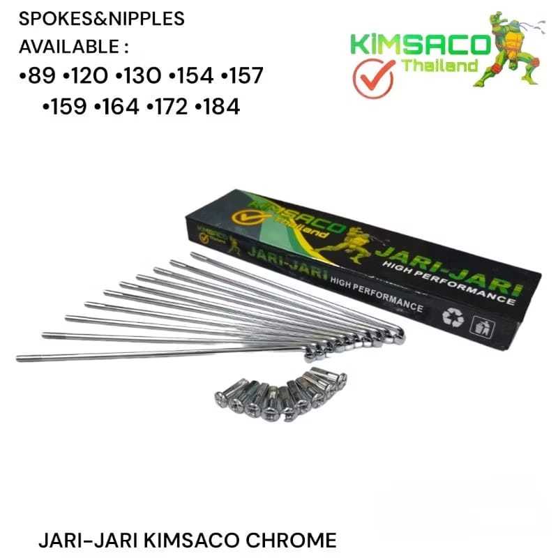 Jari Jari Motor Chrome Ruji Ring 14 ,Ruji Ring 17 ,Ruji Ring 18 Original Merk Kimsaco Thailand