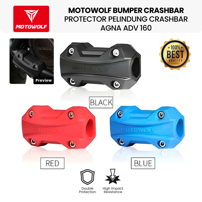Motowolf Bumper Crashbar Protector Pelindung Crashbar AGNA ADV 160