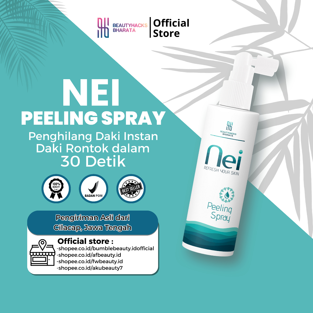 Perontok Daki dan Kulit Mati Nei Peeling Spray Pembersih Daki Badan Paling Ampuh