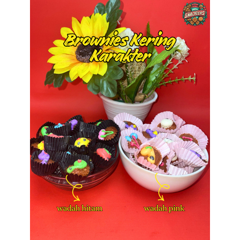 Brownies Kering Karakter - Brownies Kering Topping Karakter