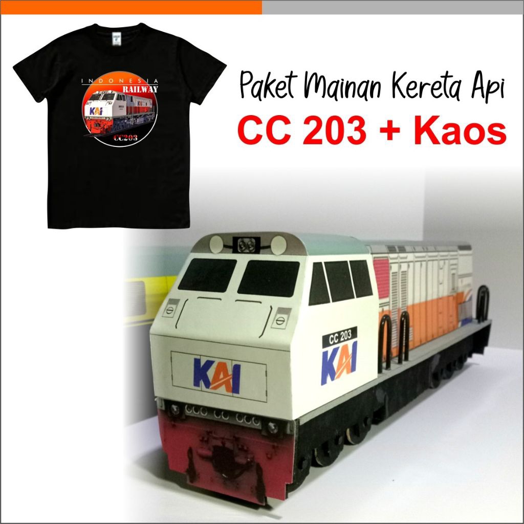 Mainan kereta api + Kaos