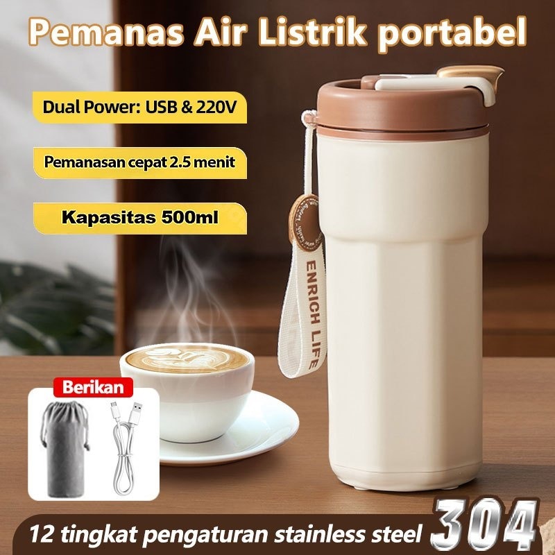Pemanas Air Listrik Electric Teko Listrik Low Watt Teko Listrik Pemanas Air - Teko Listrik 500ML Sta