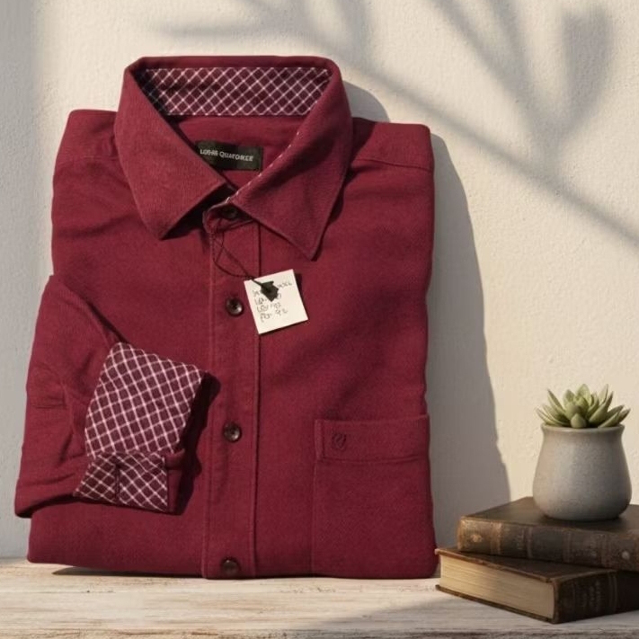 Kemeja Pria Louis Quatorze Flannel Lengan Panjang – Size XL