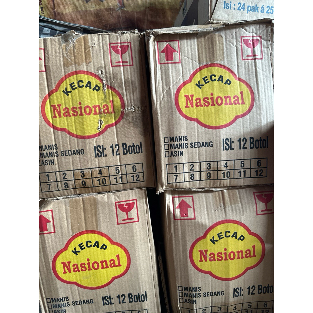 kecap manis nasional botol  625ml isi 12