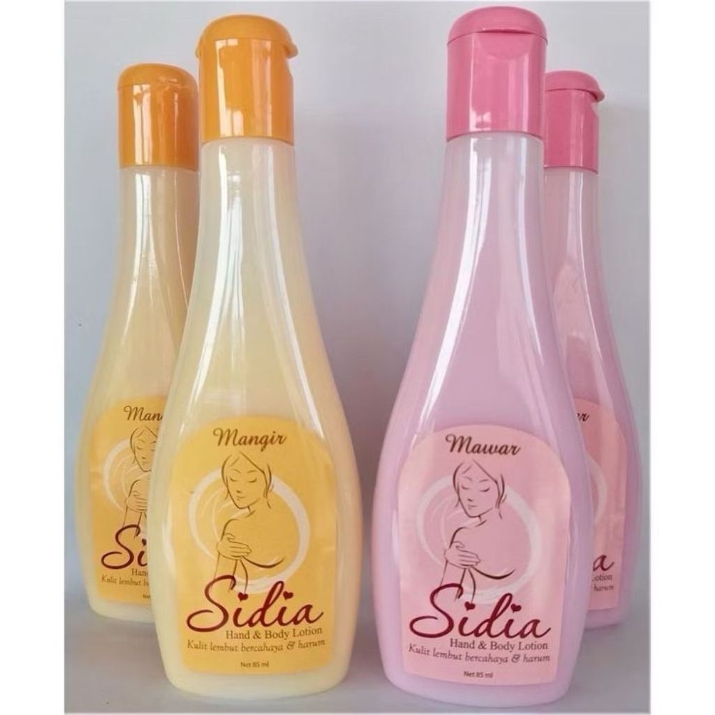 (1 PACK ISI 6 PCS) SIDIA HANDBODY 85ml Warna PINK (MAWAR) KUNING (MANGIR)