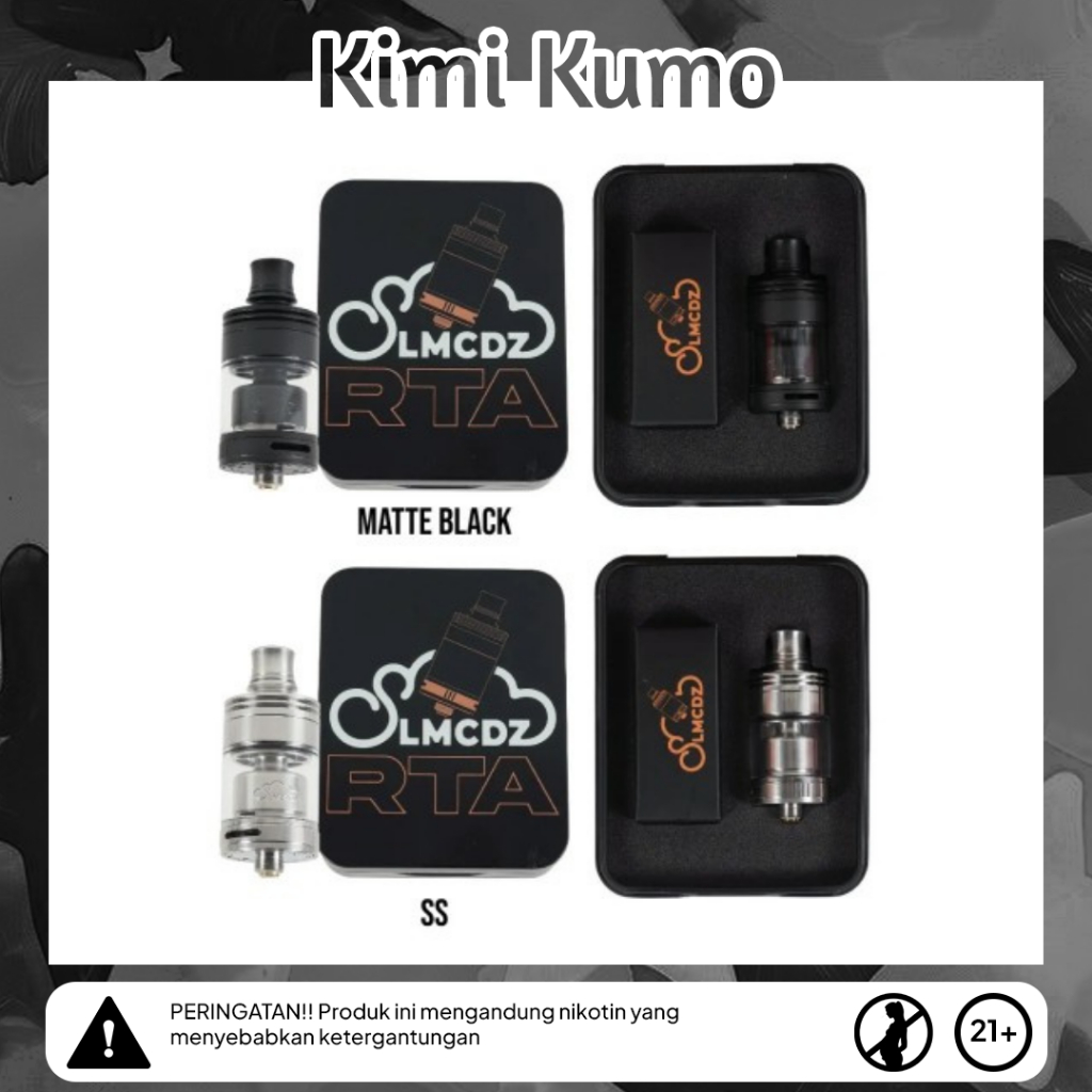 RTA STALK SLMCDZ ATOMIZER TANGKI 22MM SINGLE COIL 100% ORIGINAL