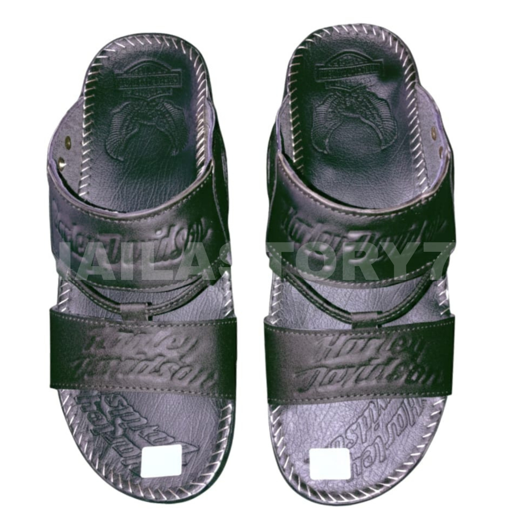 Sandal Harley Davidson Kulit Asli / Sandal Kulit Pria Original
