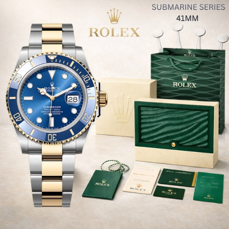 [Garansi lima tahun] Original Jam Tangan Pria Rolex Submariner Calendar M126613lb-0002 Automatic Ger