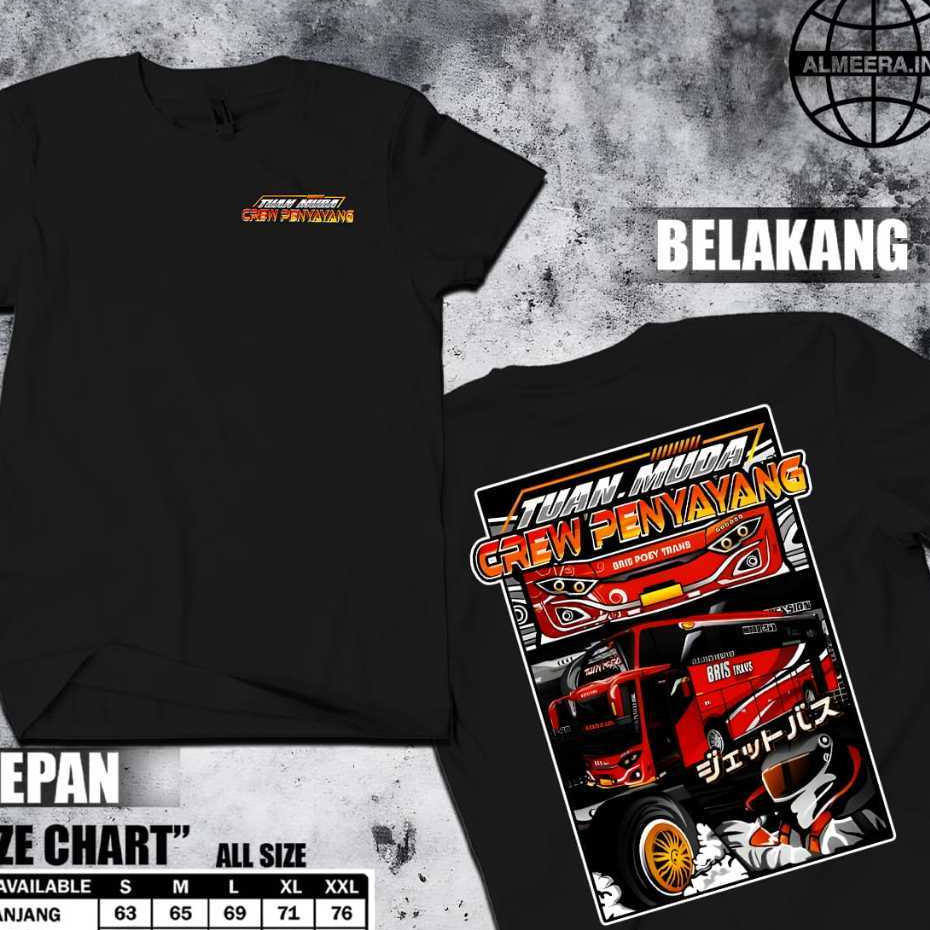 Kaos Bus Mania Tuan Muda Crew Penyayang - Kaos Bus Mania Terbaru - UNISEX Pria Wanita - Sablon DTF C