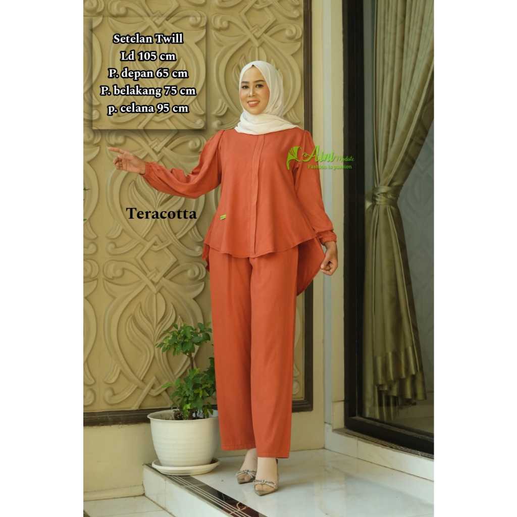 Setelan Twill premium //Oneset Busui aini modiste