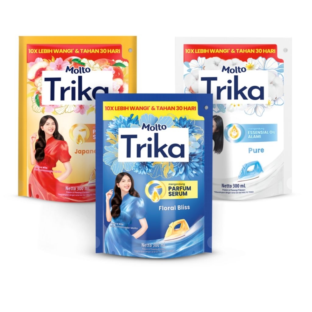 MOLTO TRIKA PELICIN PAKAIAN / PELICIN PAKAIAN / PEWANGI PAKAIAN