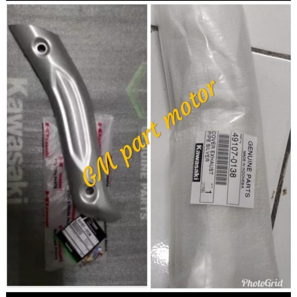 tutup leher knalpot tameng knalpot KLX S Dtracker lama original