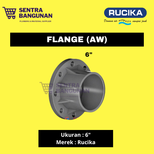 RUCIKA FLANGE PVC 6" AW / FLANGE 6 INCH AW / FLANGE PVC AW RUCIKA 6"