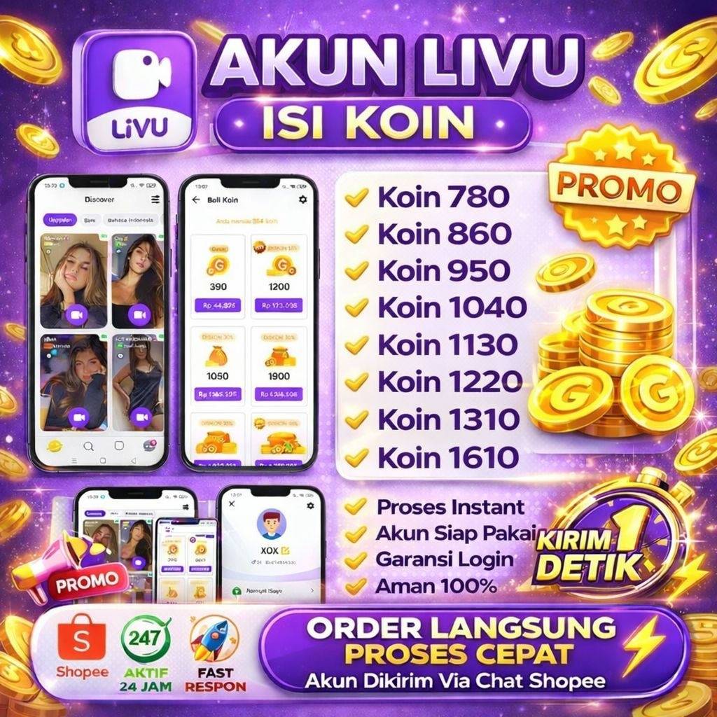 Akun LIVU Premium isi Koin Murah - Akun siap pakai Garansi Promo