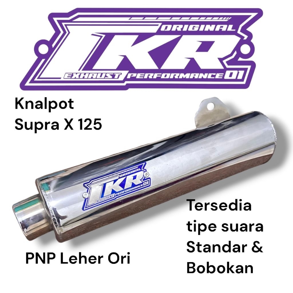Knalpot Supra x 125 Bobokan Dan Standar Pnp leher Ori | Original CKR muffler