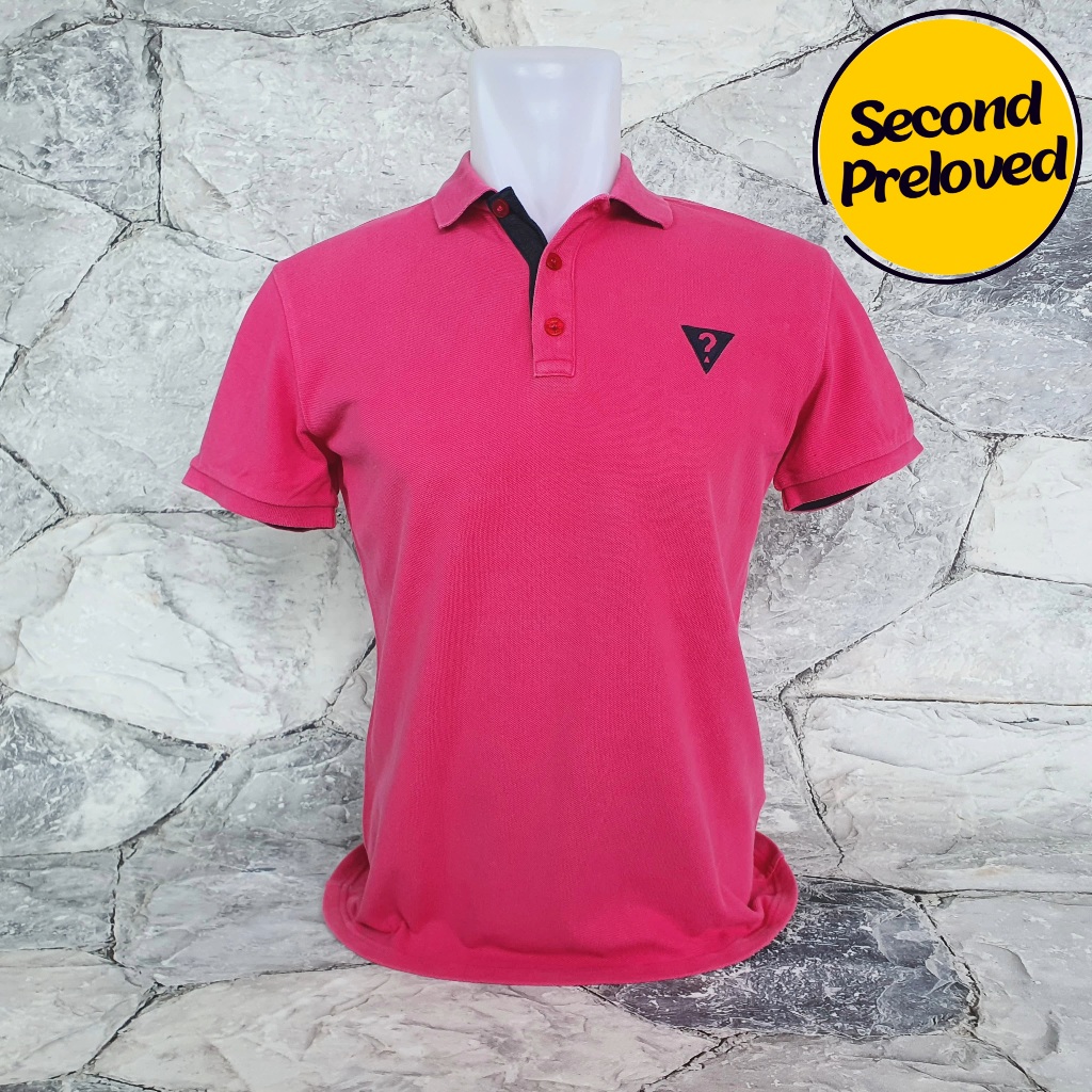Baju Kaos Polo GUESS Jeans - Size S / LD 50 cm - Original - Used