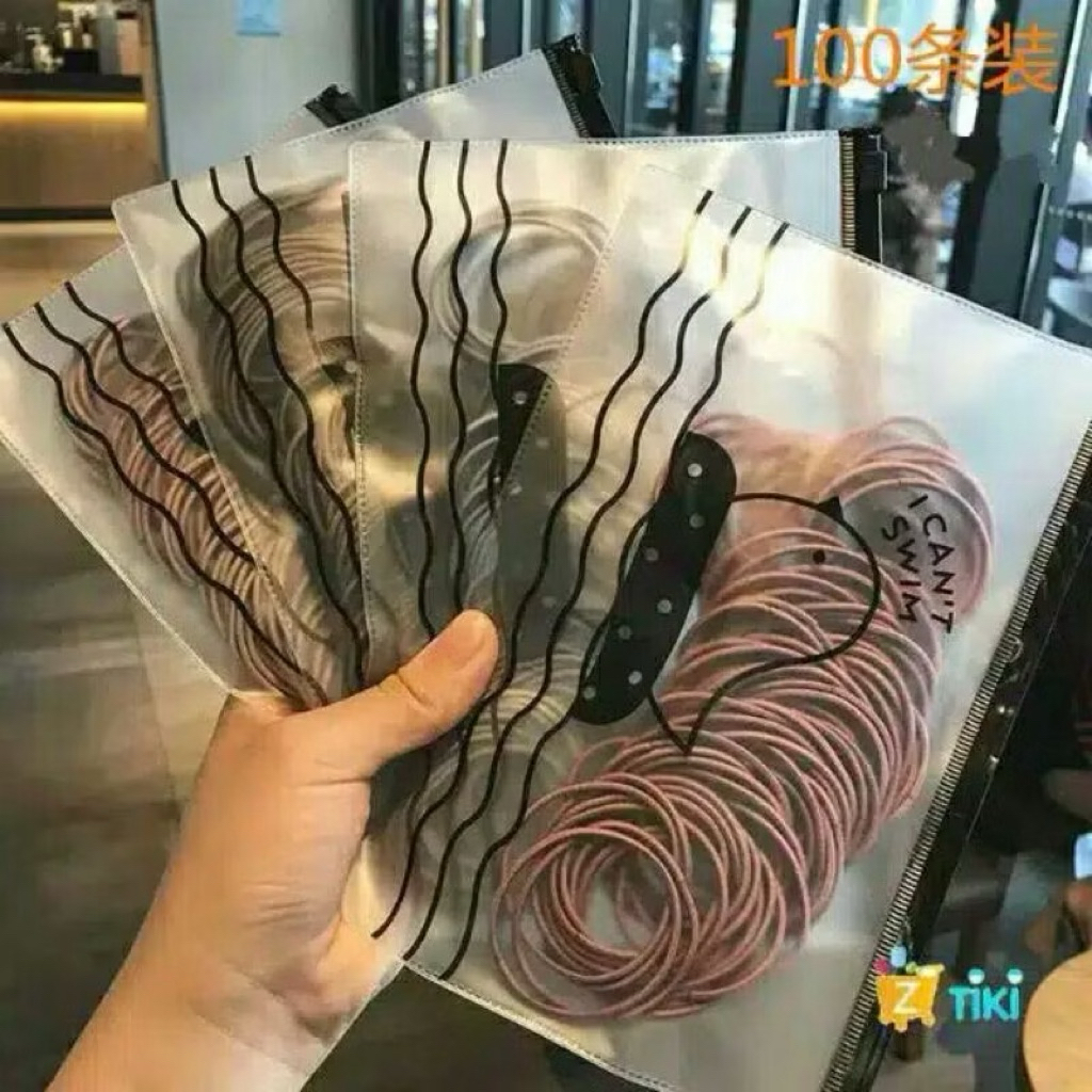 IKAT RAMBUT (100 pcs) FREE POUCH