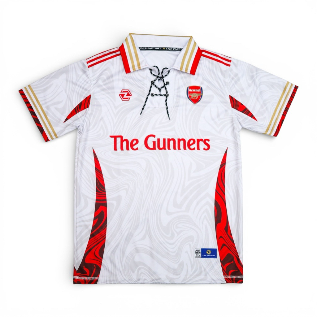 Jersey Arsenal The Gunners Vintage Retro Sepak Bola Classic Olahraga Sport Football Club Futsal