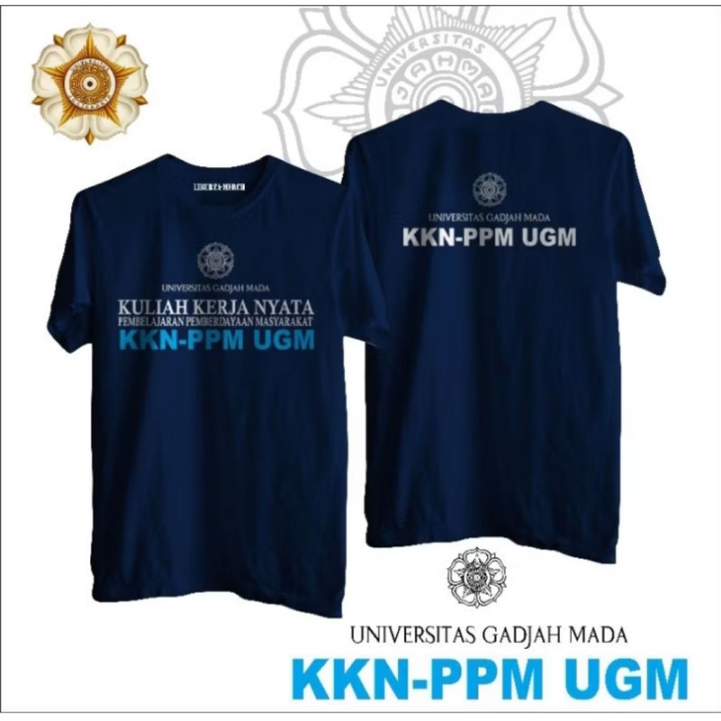 Kaos Kuliah Kerja Nyata PPN UGM Navy