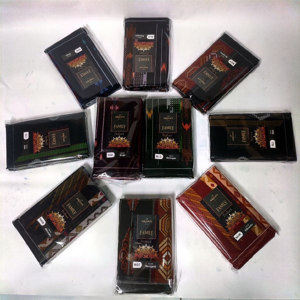 Sarung Ardan Family Brilliant Original / Sarung Ardan Best Quality / Sarung Pria Ardan Printing Prem