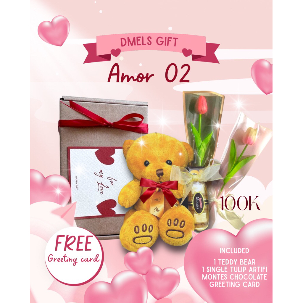 Ready gift box Boneka da|Hadiah Anniversary|hadiah wisuda|jam tangan|tas wanita/gift box asthetic