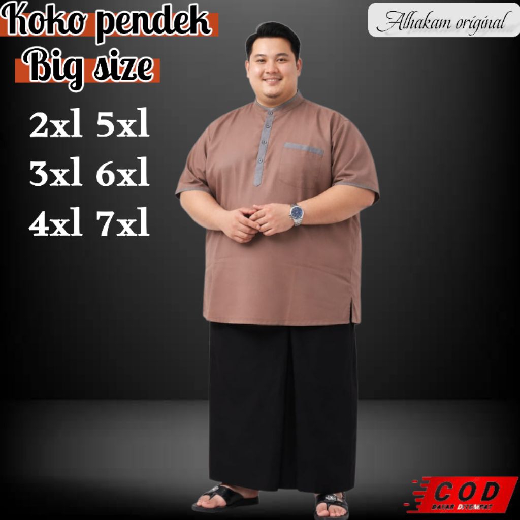 Koko kurta Jumbo Big Size xxxl xxxxxl Kurta Jumbo Pria 6xl 7xl 5xl 4xl