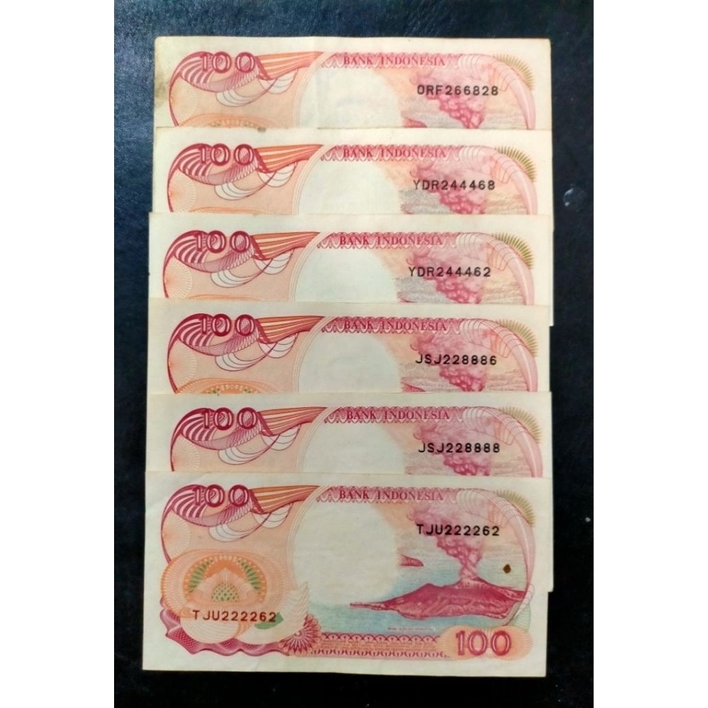 Langka uang 100 perahu pinisi No seri genap