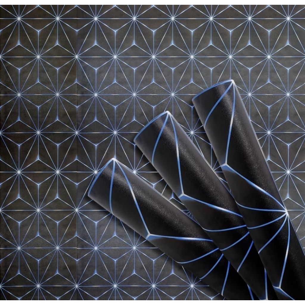 PAKET HEMAT 4 ROLL Wallpaper Stiker Dinding Kamar Permata Dekorasi Dinding PVC Hiasan Dinding Kamar