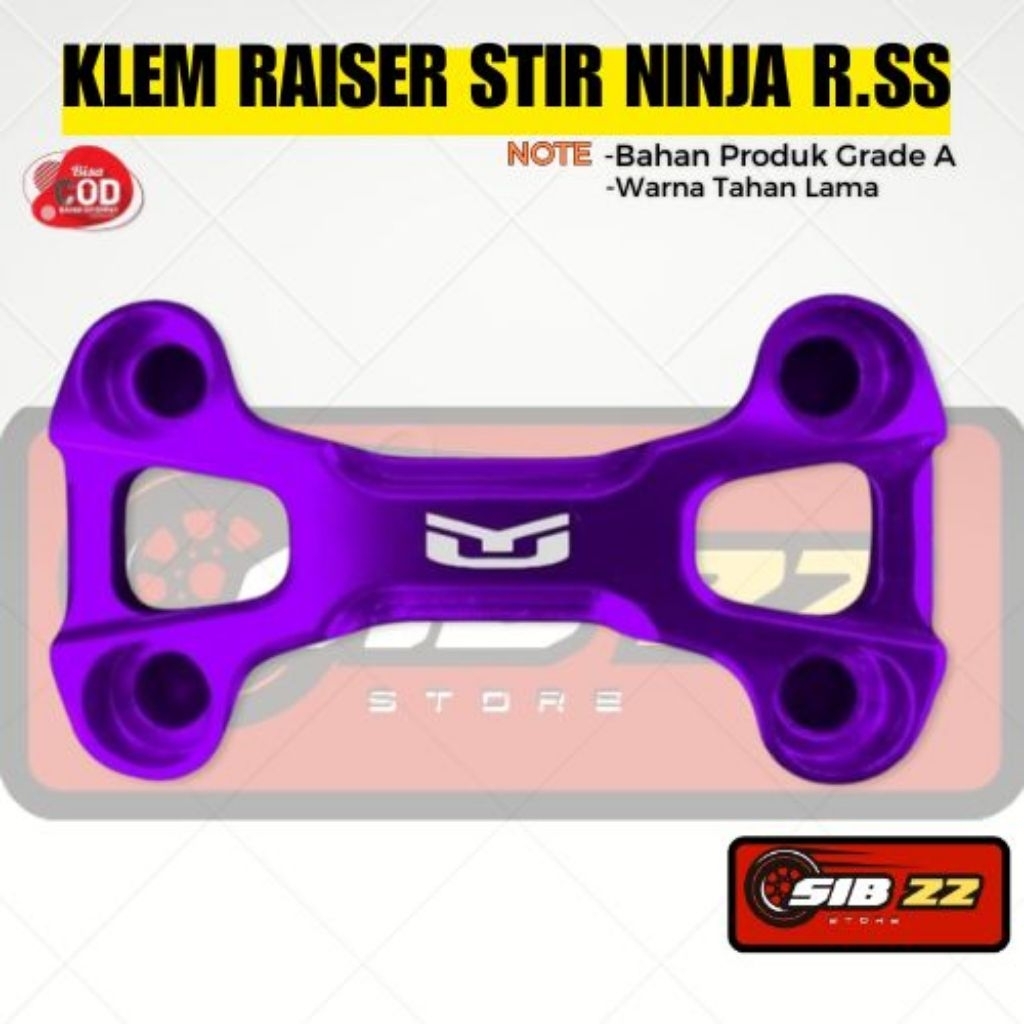 RAISER NINJA SS RISER NINJA SS ALMUNIUM seri T6 KLEM STANG NINJA SS TUTUP STANG NINJA SS NINJA R RIS