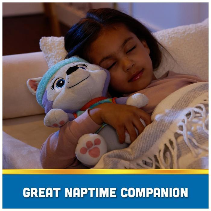 PAW Patrol Kids Doll Bedtime Plush Everest with Reversible Outfit Boneka Anak