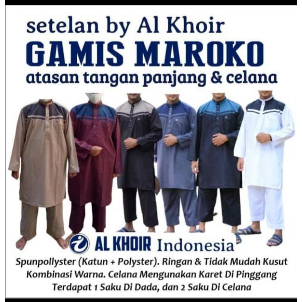 gamis Maroko dewasa