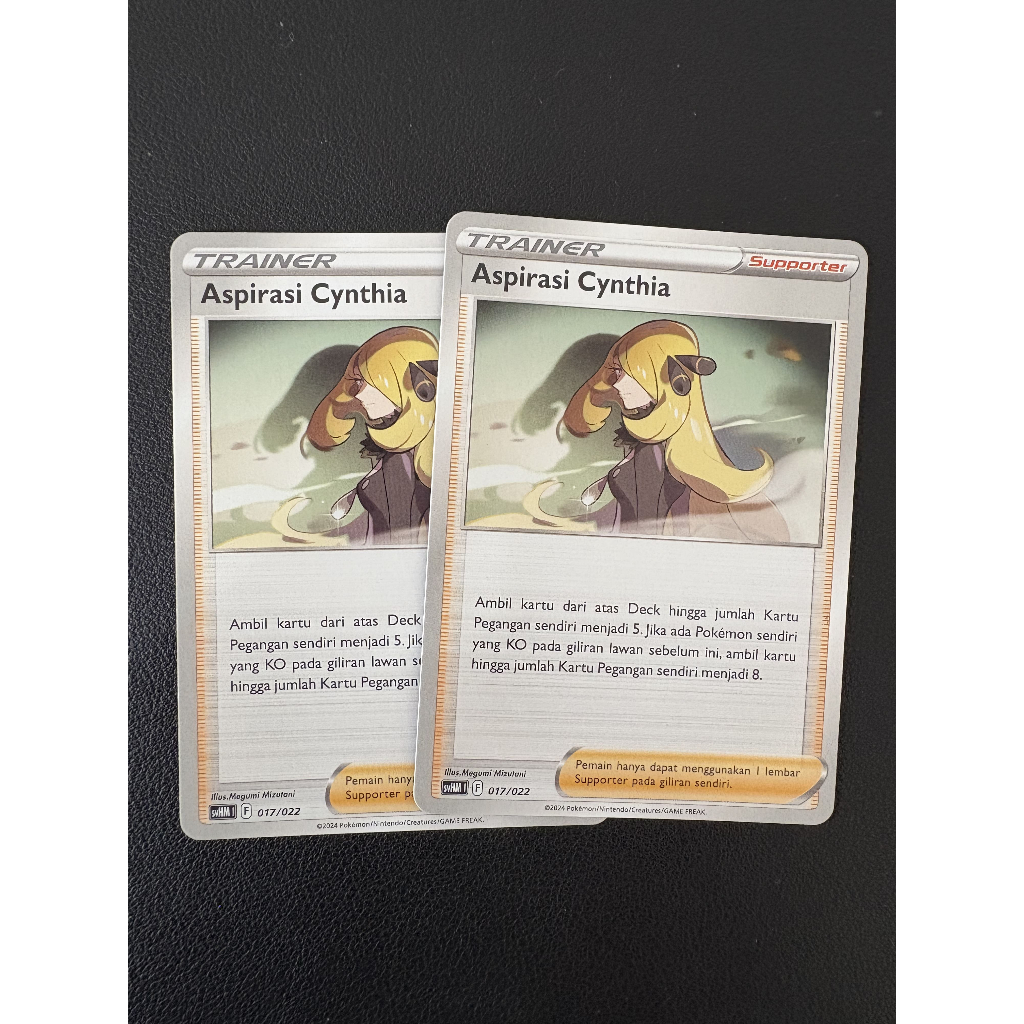 Kartu Pokemon TCG Indonesia - Aspirasi Cynthia (Cynthia's Ambition) - svHM 017/022 - Original