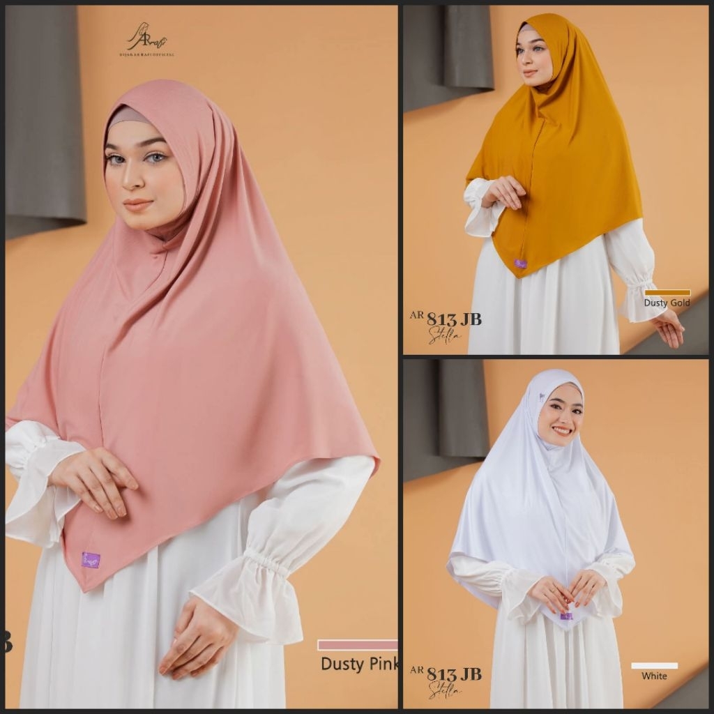 HIJAB NON PET - HIJAB ARRAFI AR 813 - HIJAB JUMBO - JILBAB ARRAFI 2023 - JILBAB INSTAN