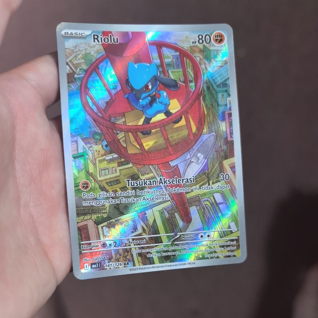 kartu pokemon Riolu AR