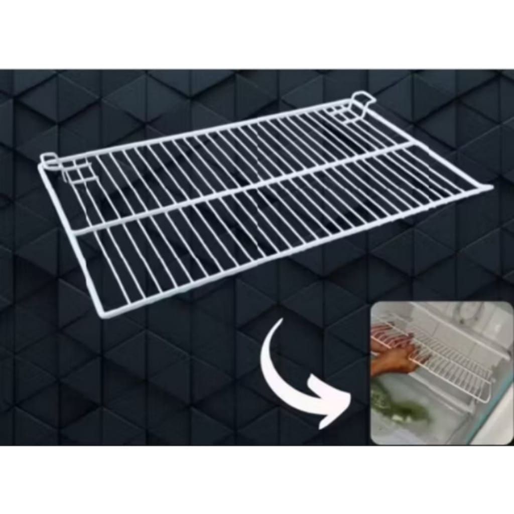 rak kulkas terbuat dari besi