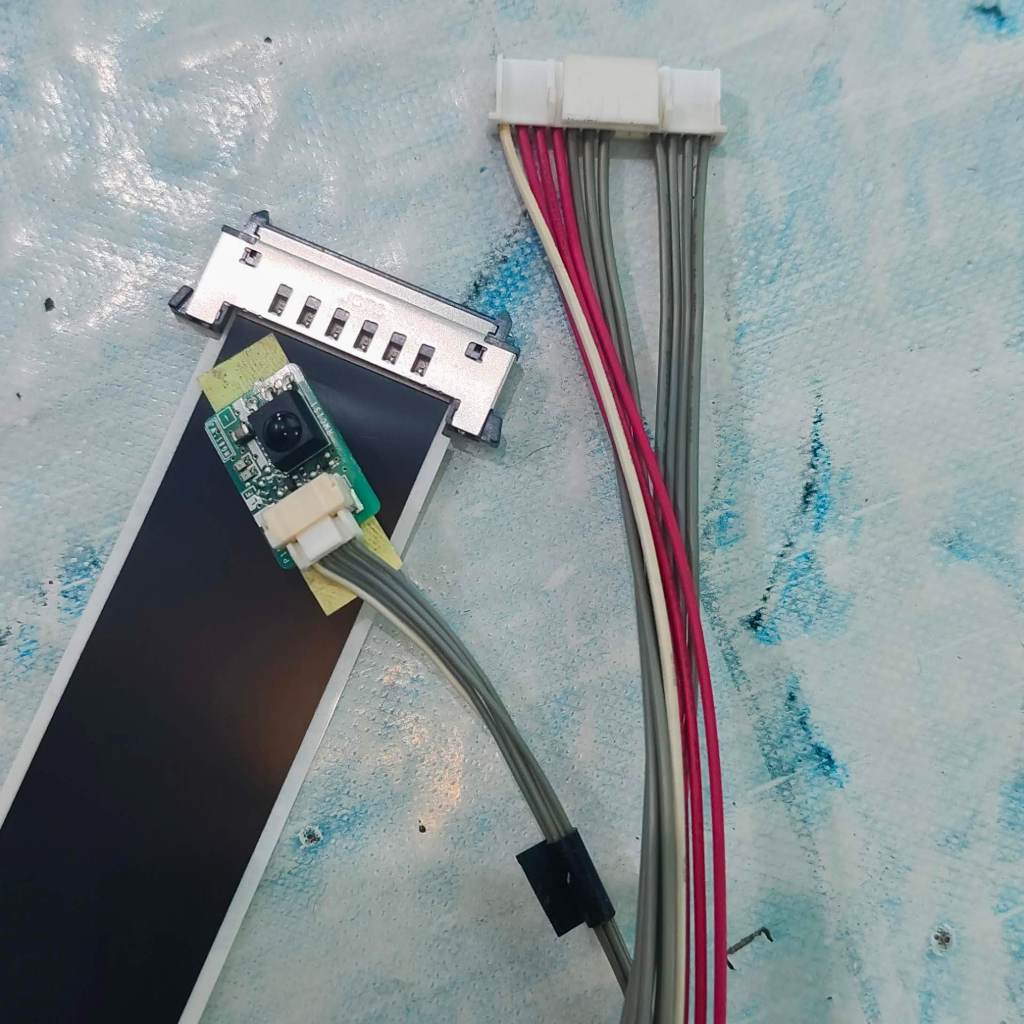 Kabel Flexible dan Sensor IR Remote TV Sharp Aquos LC-40SA5200i - Bekas Copotan Normal