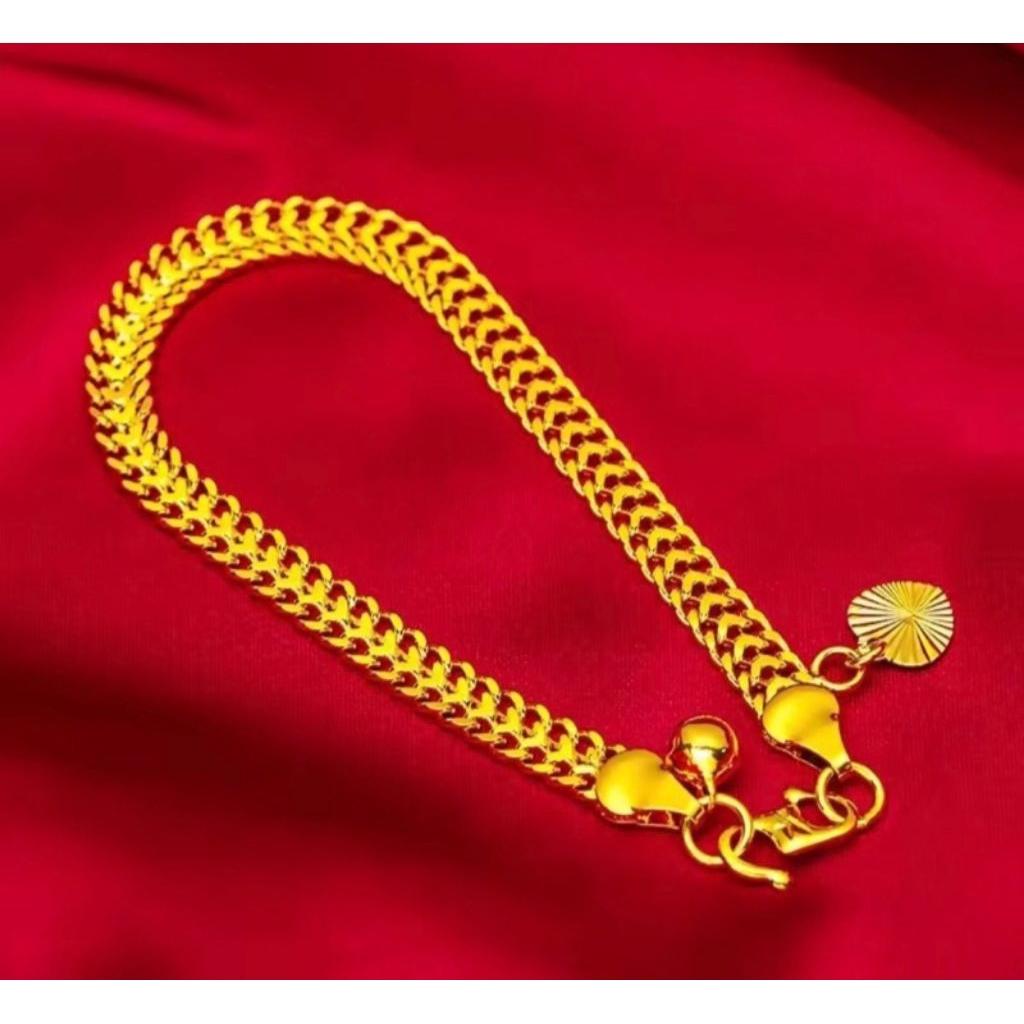 Perhiasan Gelang Anti Gatal Iritasi . Karna Terbuat Dari Uang Koin Logam Asli 500rupiah Tahun 1991-1