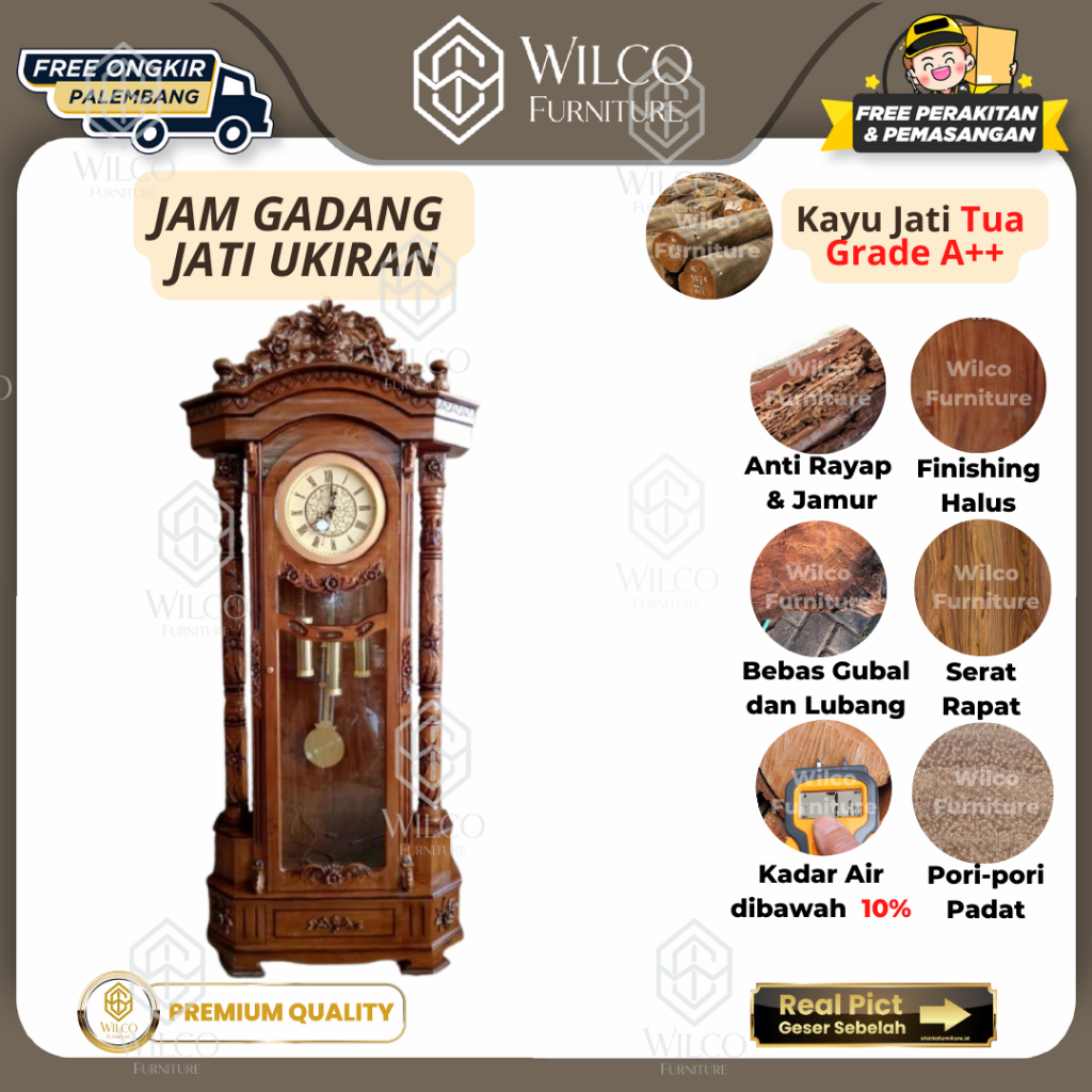 Jam Gadang Jati Ukir | Jam Gadang Jati Ukiran