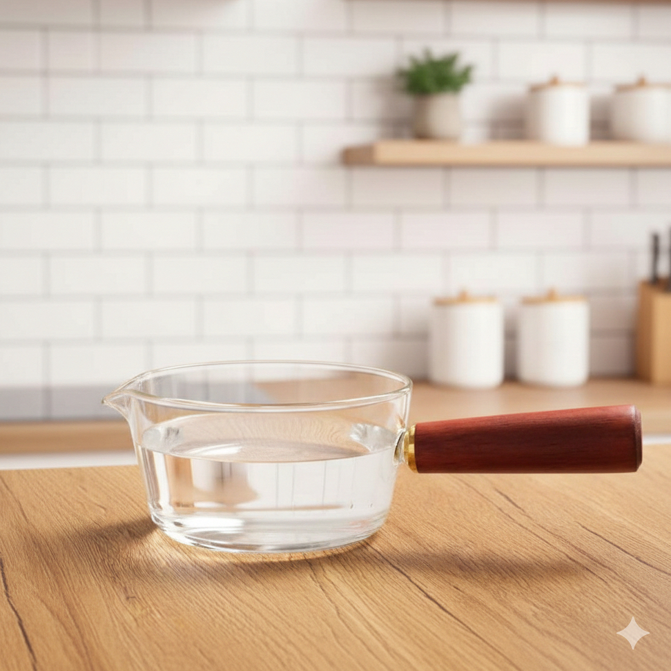 Panci Kaca Borosilicate 400 dan 600 mL – Glass Cooking Pot Tahan Panas & Api