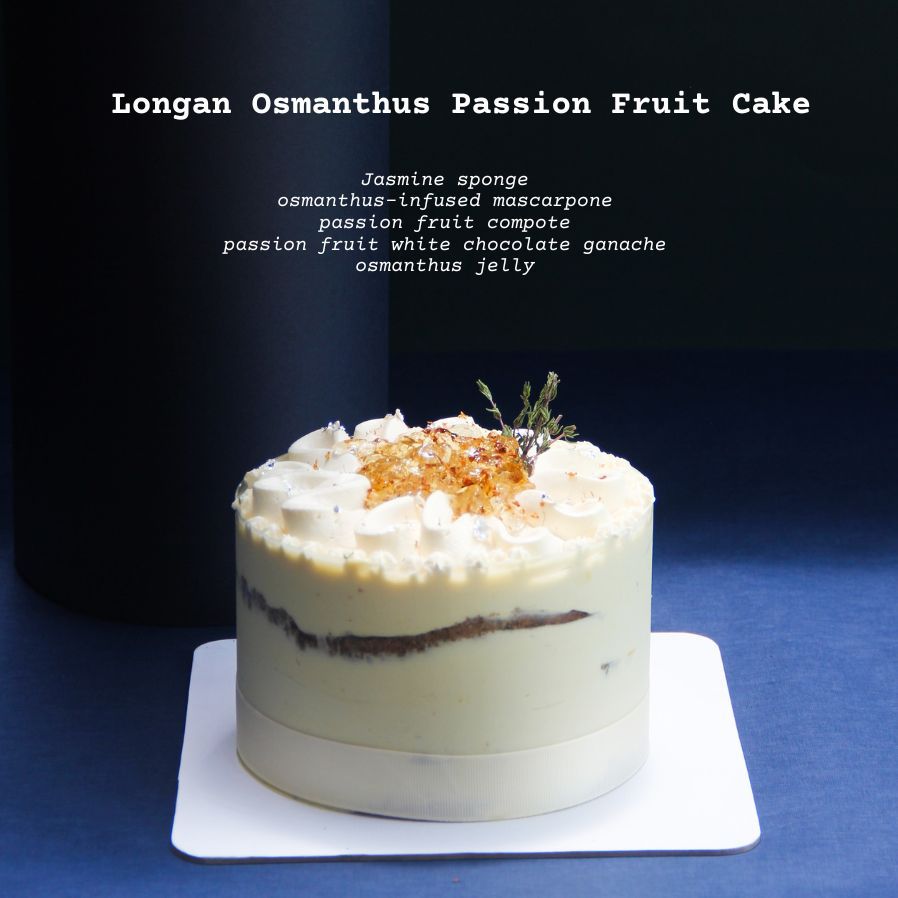 Jasmine Longan Osmanthus Passion Fruit Cake (WHOLE CAKE)
