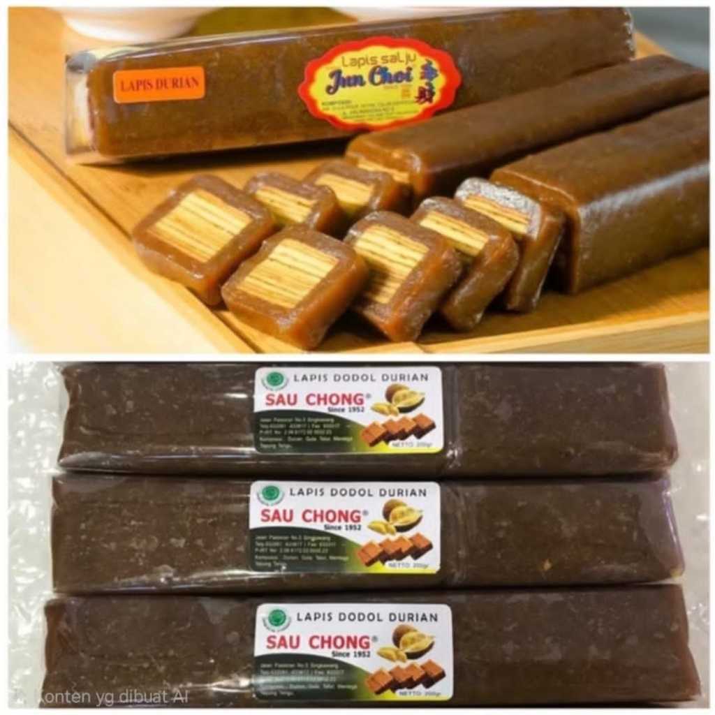 DODOL DURIAN ISI LAPIS LEGIT KHAS SINGKAWANG , KUE IMLEK LAPIS SALJU SAU CHONG DAN JUN CHOI , LAPIS 