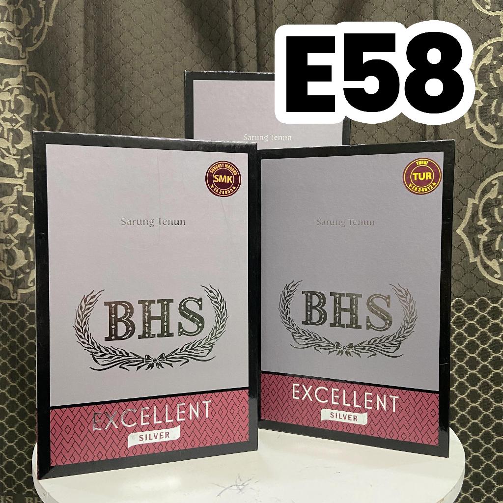 Ahwarumi - [E58] Sarung BHS Silver Excellent Super Jacquard E58 JGP, JGO