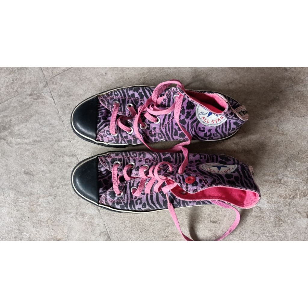 converse all star zebra second preloved